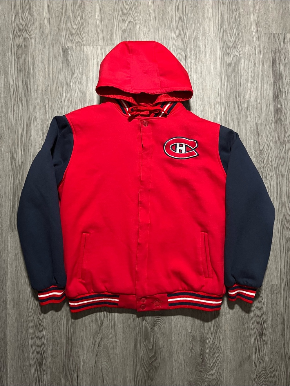90s Montréal Canadiens vintage JH Designs NHL reversible varsity puffer jacket